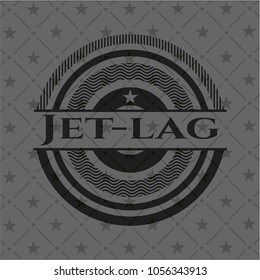 Jet-lag realistic dark emblem