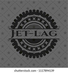 Jet-lag realistic dark emblem