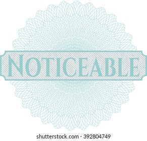Jet-lag rosette or money style emblem