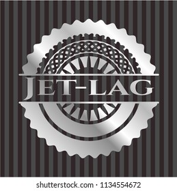 Jet-lag silver badge or emblem