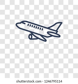 jetliner icon. Trendy jetliner logo concept on transparent background from Transportation collection