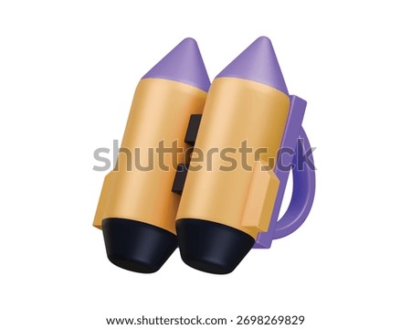 jetpack icon 3d illustration render