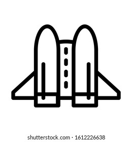 jetpack icon with black line style
