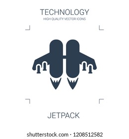 jetpack icon. high quality filled jetpack icon on white background. from technology collection flat trendy vector jetpack symbol. use for web and mobile