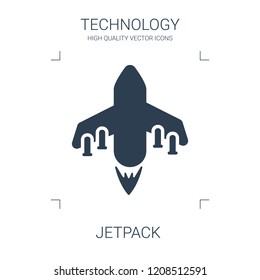 jetpack icon. high quality filled jetpack icon on white background. from technology collection flat trendy vector jetpack symbol. use for web and mobile