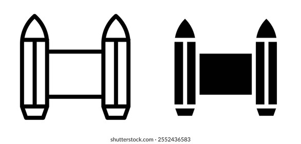 Jetpack liner icon vector set.