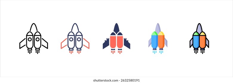 Conjunto de ícones de vários estilos do Jetpack