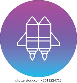 Jetpack vector icon. Can be used for printing, mobile and web applications.
