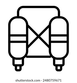 Jetpack Vector Line Icon Design