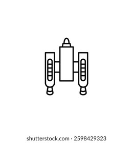 Jetpack vector line icon icons design