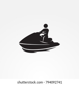 Jetski Icon Black