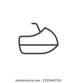 Jetski icon Thin outline art symbol