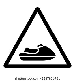 Jetski Symbol Sign,Vector Illustration, Isolate On White Background Label. EPS10