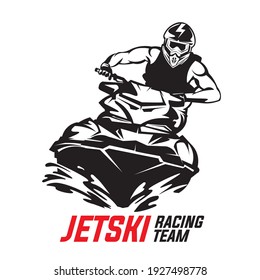 Jetski vector illustration, perfect for T shirt and event logo design