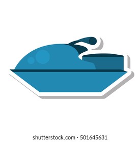 jetski vehicle isolated icon vector illustration design