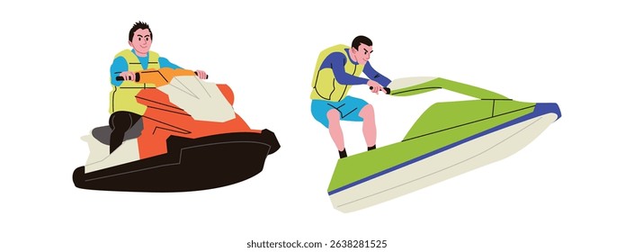 Jetsky is a water vehicle that can be used by individuals or couples. How to use it is like riding a motorbike on land