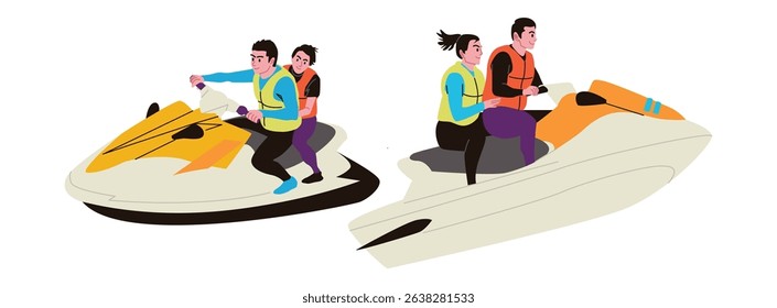 Jetsky is a water vehicle that can be used by individuals or couples. How to use it is like riding a motorbike on land