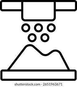 Projeto do vetor do ícone da linha de salto