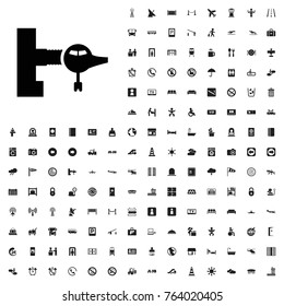 Jetway icon illustration isolated vector sign symbol. airport icons set for web and mobile.