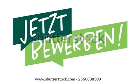 Jetzt bewerben, apply now in german language
