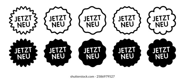 Jetzt Neu, Now new in german language
