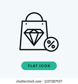Jevelry cyber monday vector icon
