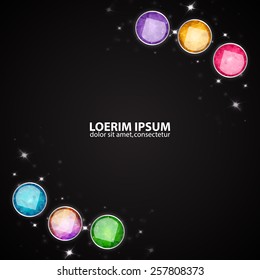 Jewel background. EPS10 vector 