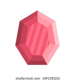 Jewel icon. Flat illustration of jewel vector icon for web.