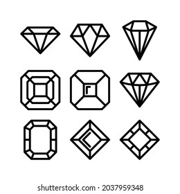 jewel icon or logo isolated sign symbol vector illustration - Collection of high quality black style vector icons
