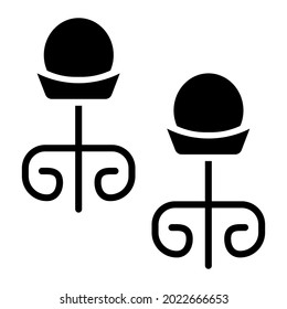 Jewel icon vector. jewelry illustration sign. bijouterie symbol or logo.