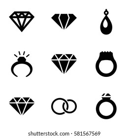 Jewel Icons Set Set 9 Jewel Stock Vector (Royalty Free) 581567569 ...