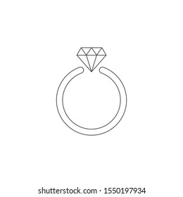 jewel ring icon design. vector illustration 