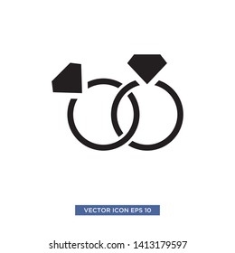 jewel ring icon vector illustration template