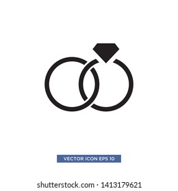 jewel ring icon vector illustration template