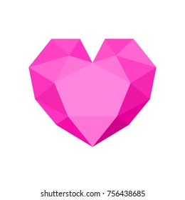 A jewel in the shape of a heart