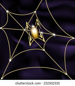 jewel spider and web