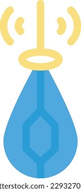 ilustración de joyel inalámbrico Vector en un fondo transparente.Símbolos de calidad premium. Icono de vector de color de línea para concepto y diseño gráfico.