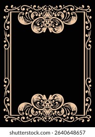 Jeweled Filigree Ornamental Border Decorative Vector