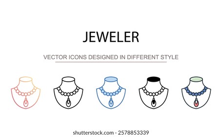 Jeweler icon design with white background stock illustration