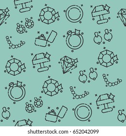 Jeweler icons pattern