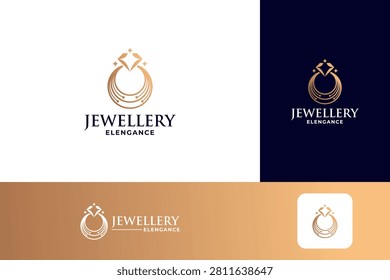 Jewelery ring store logo design