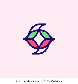 Jewellery elegant linear vector logo
