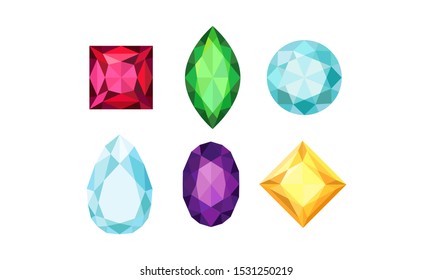 Jewellery Isolated Volume Collection Of Vector Icons