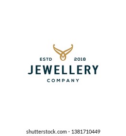 Jewellery Logo Design Concept. Abstract Luxury Logo.