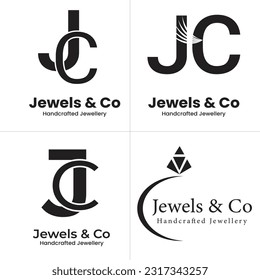 jewellery logo design template, vector logo design template