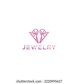 Design des Schmuck-Logos, Vektorvorlage	