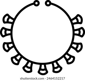 Jewellery outline icon vector illustration