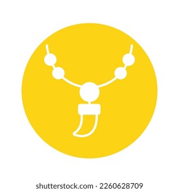 Jewellery pendant Vector Icon easily modified

