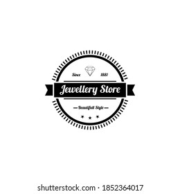 Diseño de vectores con el logotipo de la tienda de joyas