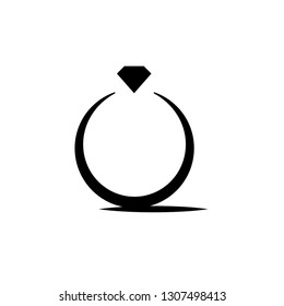 Jewellery vector logo. Ring vector logo.
Gold logo. Silver emblem